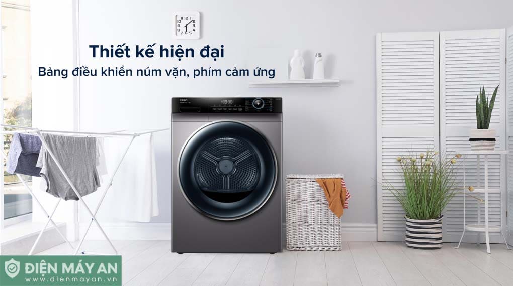Máy sấy bơm nhiệt Aqua 10 kg AQH-H1000H PS